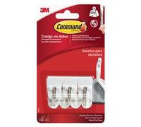 Set ganci adesivi portata max 225 gr COMMAND 17067 Bianco 7100352619 3 pz