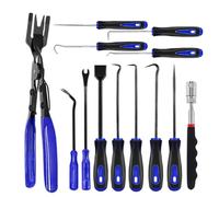 Set gancio e plettro, set di strumenti per plettri | Set di ganci automobilistici di precisione - Attrezzo per gancio da 13 pezzi, kit di installazione guarnizioni con pinze per clip