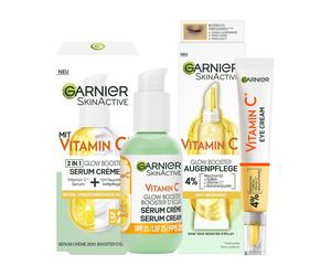 Set Garnier Vitamin C Glow Booster con trattamento contorno occhi e cr