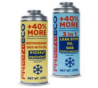 Set gas climatizzatore auto R1234yf FreezeEco 2 x 235 g (2 in 1 e 3 in 1)