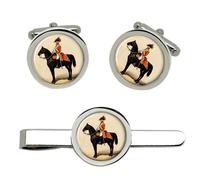 Set Gemelli 1st Life Guards 1798 Illustrazione E Clip Per Cravatta