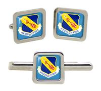 Set Gemelli 4th Fighter Wing USAF E Clip Cravatta Square
