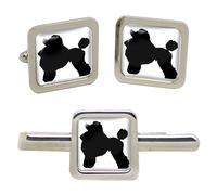 Set Gemelli A Pois Poodle E Fermacravatta Square