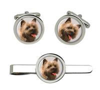 Set Gemelli Cairn Terrier E Fermacravatta