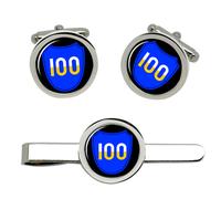 Set Gemelli E Clip Per Cravatta Divisione 100a Fanteria USA