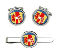 Set Gemelli E Clip Per Cravatta Stemma Austriaco 1867-1915