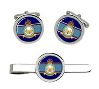 Set Gemelli e Fermacravatta RAF Squadron 1 King’s Crown, Silver Gold