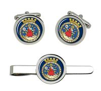 Set Gemelli Oslö (Norway) E Fermacravatta Cufflinks E Clip Per Cravatta