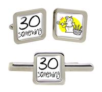 Set Gemelli Quadrati 30 Something E Fermo Cravatta