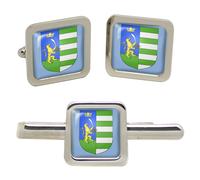 Set Gemelli Quadrati Da Polso Békés (Hungary) E Fermacravatta GBP