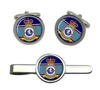 Set Gemelli RAF Cufflinks & Clip Per Cravatta Yatesbury, Radio School