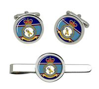 Set Gemelli RAF Cufflinks E Clip Per Cravatta 4 Wing Headquarters