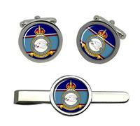Set Gemelli RAF Cufflinks E Fermacravatta GBP 18 Group Headquarters (Pre 1969)
