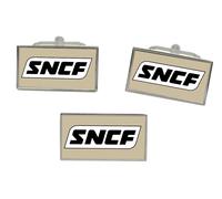 Set Gemelli Rettangolari SNCF E Spilla Cravatta