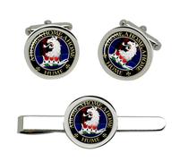 Set Gemelli Scozzesi Clan Hume E Fermacravatta