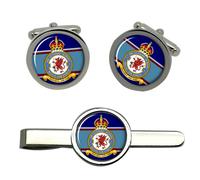 Set Gemelli Scuola Air Gunners RAF Polsini E Clip Cravatta