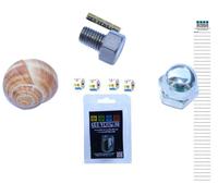 Set Geocache 4 Pezzi Hutmutter Vite Lumaca Magnetica Nano Città