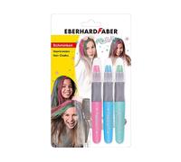 SET GESSETTI EBERHARD FABER Hair Chalk Metallic - Set di Gessetti per Capelli 24 Colori, Facile da Usare