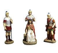 Set Gesù coronazione spine Presepe Pasquale 4 soggetti cm.14,5 in resina by Paben