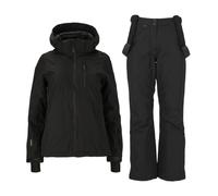Set giacca e pantaloni da sci Whistler Drizzle, donna, nero