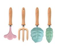 Set Giardinaggio Bambini,4 Pezzi Giocattoli Di Scavo All'Aperto | Piccoli attrezzi da giardinaggio - set con pala e rastrello | Per bambini - gioco cortile, spiaggia, sabbia