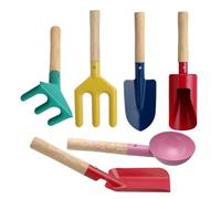 Set Giardinaggio per Bambini | Forca e Rastrello Portatili | Set di Attrezzi per Scavare e Giardinaggio per Bambini,per Ragazzi e Ragazze per Scavare e Piantare in Giardino, Prato, Spiaggia e