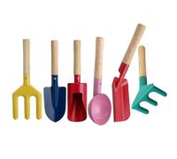 Set Giardinaggio per Bambini | Rastrello Pala e Forca Portatili,Set di Giardinaggio per Bambini Giocattoli da Esterno | per Giocare in Prato Cortile Spiaggia Attività all'Aperto e Campeggio