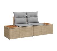 Set Giardino 9 Pezzi con Cuscini Beige in Rattan SinteticoSet divani giardinoDivano esterno set
