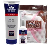 SET GIARDINO DEI SENSI LEGNI ESOTICI: DOCCIA SHAMPOO 250ML+ PROFUMO 100ML+ GUANTO SPUGNA