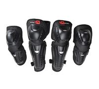 SET GINOCCHIERE E GOMITIERE PROTEZIONI GINOCCHIA MOTO CROSS MTB ENDURO QUAD NERO