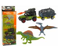 Set giocattoli Dinosauri con Auto e Razzo