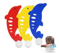 Set Giocattoli Immersione Bambini - 3 Pezzi Delfini Cartone Piscina Giochi Subacquei Divertenti Educativi Interattivi Sicuri per Nuotare e Imparare | per Attività Acquatiche Giochi Ricreativi