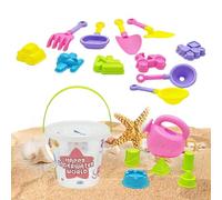 Set Giocattoli Spiaggia | Giochi da Spiaggia e Attività Acquatiche - Set Secchiello Giocattoli Sabbia - Per piccoli maschi e femmine figlio e figlia nipoti esterno estate piscina cortile gite a mare
