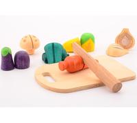 Set giocattolo in legno con verdura da tagliare Jouéco