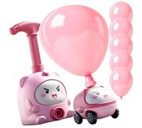 Set Giocattolo Lanciatore Di Palloncini Con 6 Palloncini - Auto Alimentata Ad Aria Animale Con Pompa Manuale | Kit Da Corsa Educativo STEM | Regalo Di Feste Bambini Ragazzi E Ragazze