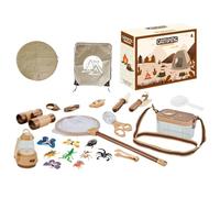 Set Giochi Campeggio - Avventura all'Aperto, Fuoco da Campo e Attrezzi da Cucina | Gioco Educativo di Fantasia per Bambini, Picnic, Compleanno, Natale, Tenda e, 3-6 Anni