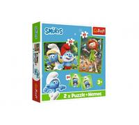 Set giochi Puzzle e Memory Game Puffi