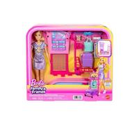 Set Gioco Barbie Baggage Claim JMJ49 con Bambola e Accessori Viaggio