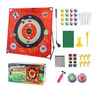 Set Gioco Chipping Golf - Gioco Per Esercitarsi Al Colpo Di Golf,Accessorio Allenamento Sportivo 4 in 1 per Giardino Famiglie Adulti Bambini Ragazzi