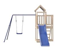 Set Gioco Esterno Legno Pino con Scivolo e Altalena