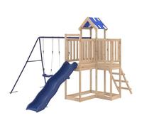 Set Gioco Esterno Legno Pino con Scivolo e Altalene