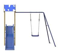 Set Gioco Legno Pino con Scivolo, Altalena e Sabbiera