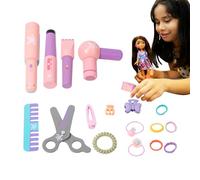 Set Gioco Parrucchiere Per Bambini,Giocattoli Educativi In Legno Per Lo Styling Dei Capelli - Attrezzi Per Giocare A Il Parrucchiere Per Bambini | Per Bambine Età 3+ Asilo Festa Di Compleanno Casa Scu