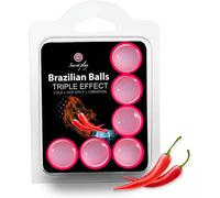 Secret play Brazilian 6 Balls Set Triple Effect olio per massaggi 24 g