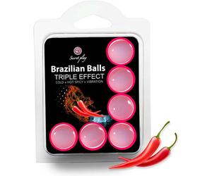 Set gioco segreto 6 palline brasiliane triplo effetto 1 St