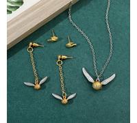 Set gioielli collana orecchini Harry Potter becco d'oro bigiotteria regalo