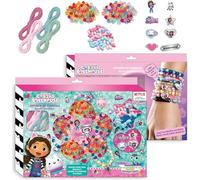 Set gioielli perline Gabby's Dollhouse | Kit braccialetti con perline colorate e personaggi della serie Netflix | Oltre 1000 perline e accessori