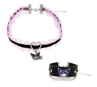 Set girocollo e bracciale Universal Studio Japan Black Dreams Bloom Kuromi