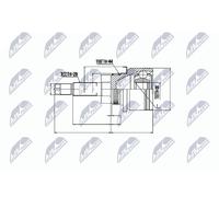 Guarnizione kit esterno albero di trasmissione per MAZDA | MZBT50A44, MZILBT50