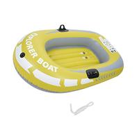 Set gommone Barche a remi addensate per bambini, una persona, barche gialle e squallide